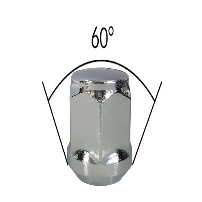 TRACER 10 x Wheel Nuts M12 x 1.25 Taper Collar Closed 60° 34 mm Spanner Width 17 mm Compatible with Renault Alaskan Alaskan 4x4 Pulse Scale
