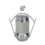 TRACER 20x Wheel Nuts M12 x 1.25 Taper Collar Closed 60° 34 Spanner Width 17 mm Compatible with Datsun, GO (AD0), GO+ (AD0)