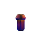 Wheel Accessories Parts Set of 20 Titanium Lug Nuts M12/14x1.25 RISON titanium Closed End 6AL4V Titanium GR5 Hex Wheel Lug Nut 20pcs/Set (M12*1.25, Burnt Blue)