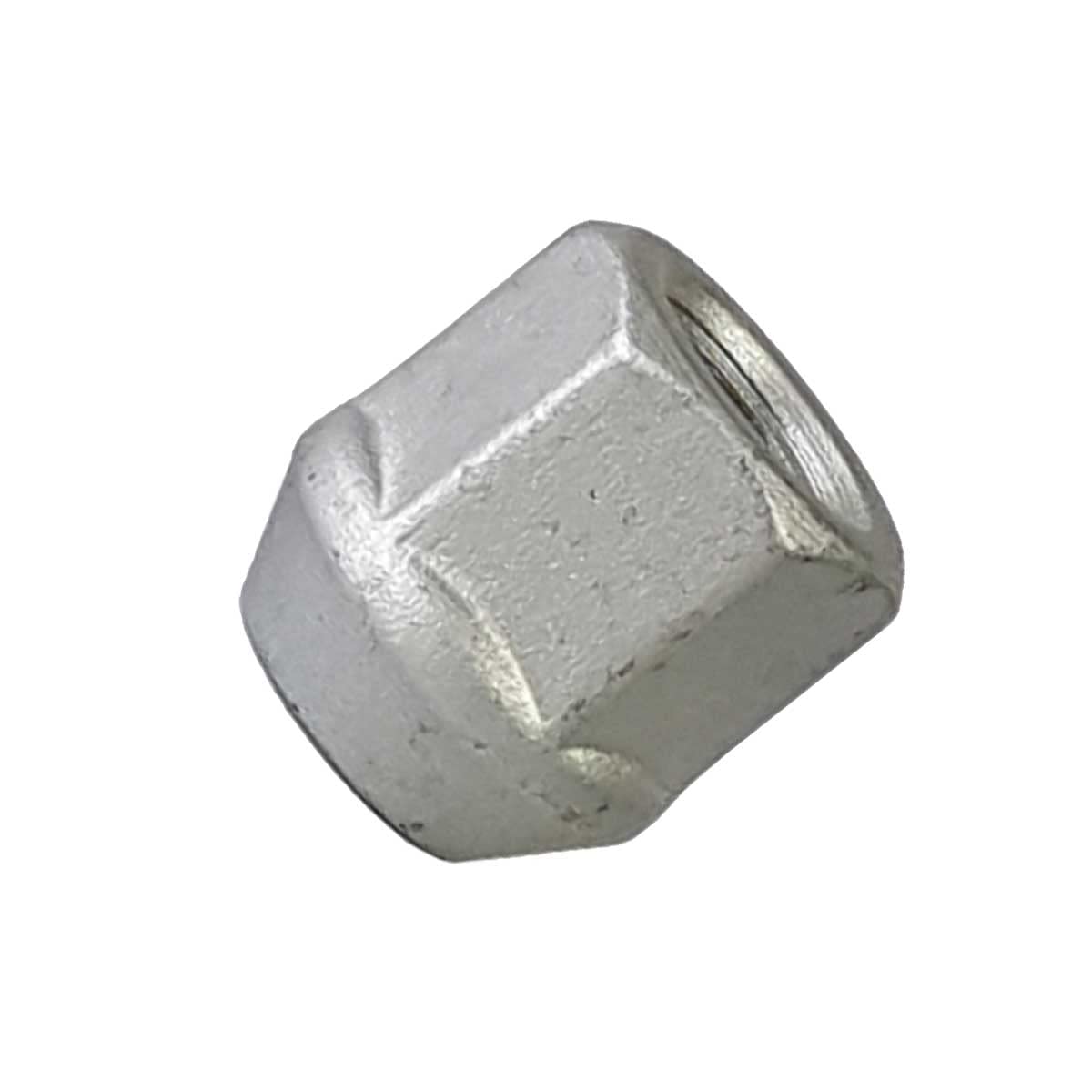 1x Wheel Nut M12 x 1.5 60° Taper Collar Open with Collar DC SW 19 mm Compatible with Peugeot iOn 4007 4008