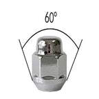 TRACER 20x Wheel Nuts M12 x 1.25 Taper Collar Closed 60° 34 Spanner Width 21 mm Compatible with Datsun, GO (AD0), GO+ (AD0)