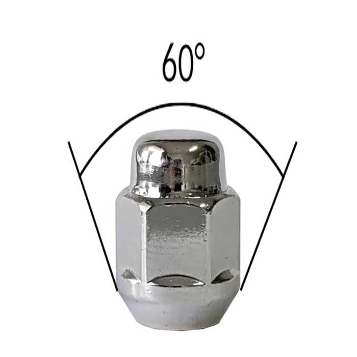 TRACER 20x Wheel Nuts M12 x 1.25 Taper Collar Closed 60° 34 Spanner Width 21 mm Compatible with Datsun, GO (AD0), GO+ (AD0)