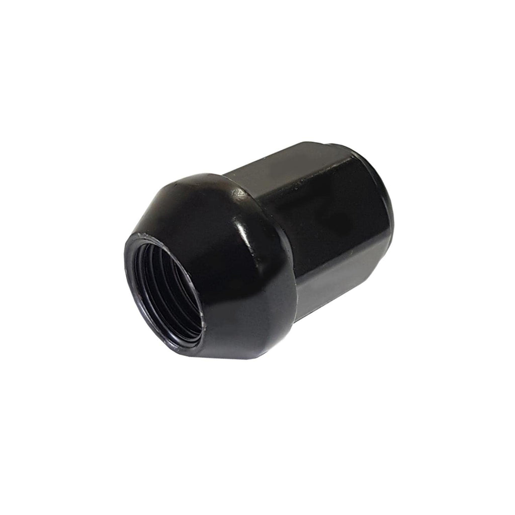 TRACER 1x Wheel Nut M12 x 1.5 60° Taper Collar Closed Black SW 19 mm Compatible with Smart Forfour