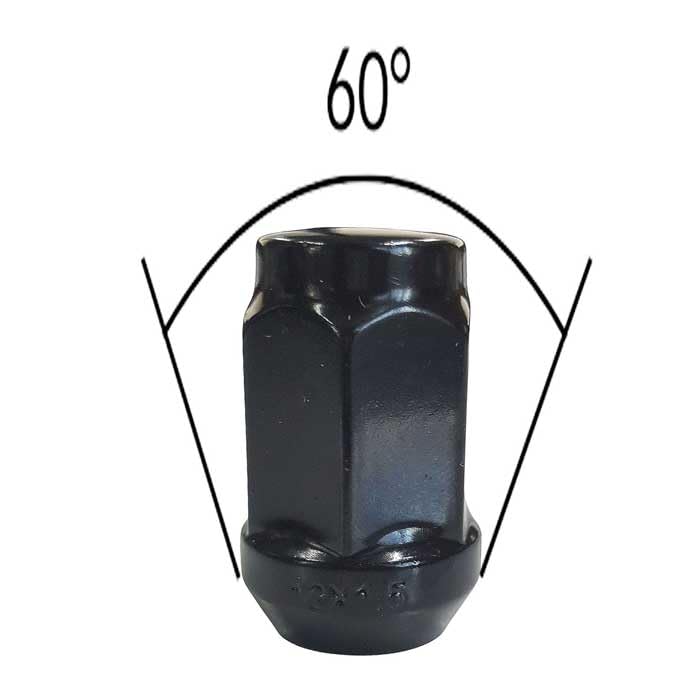 TRACER 20x Wheel Nuts M12 x 1.5 Taper Collar 60° 35 Spanner Width 19 mm Compatible with Saturn (GM), Aura (ZZ), Vue (26), Vue AWD (26)