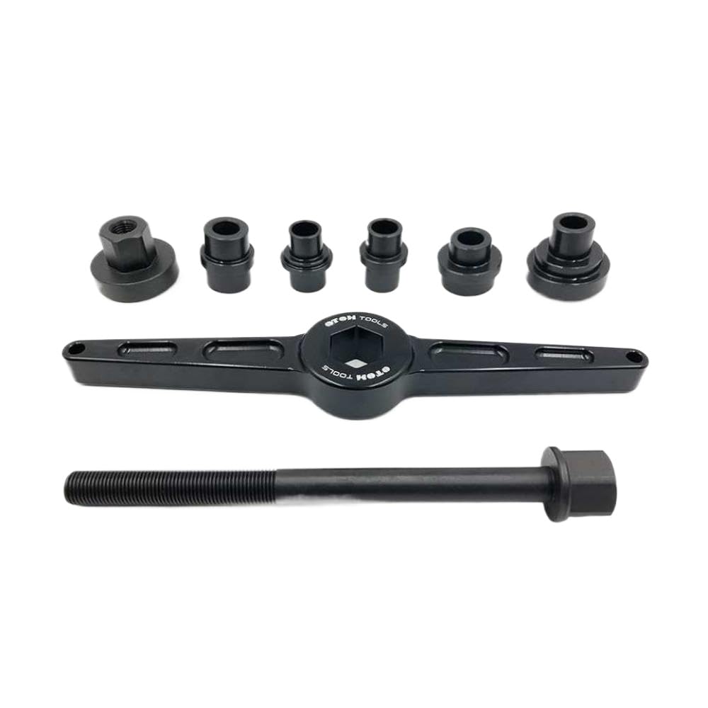 Motorcycle Bottom Bracket Bearing Press Tool Kit for Bearing Installation and Maintenance Triangle Lever Linkage ARM Fixing Tool Compatible with Various Models
