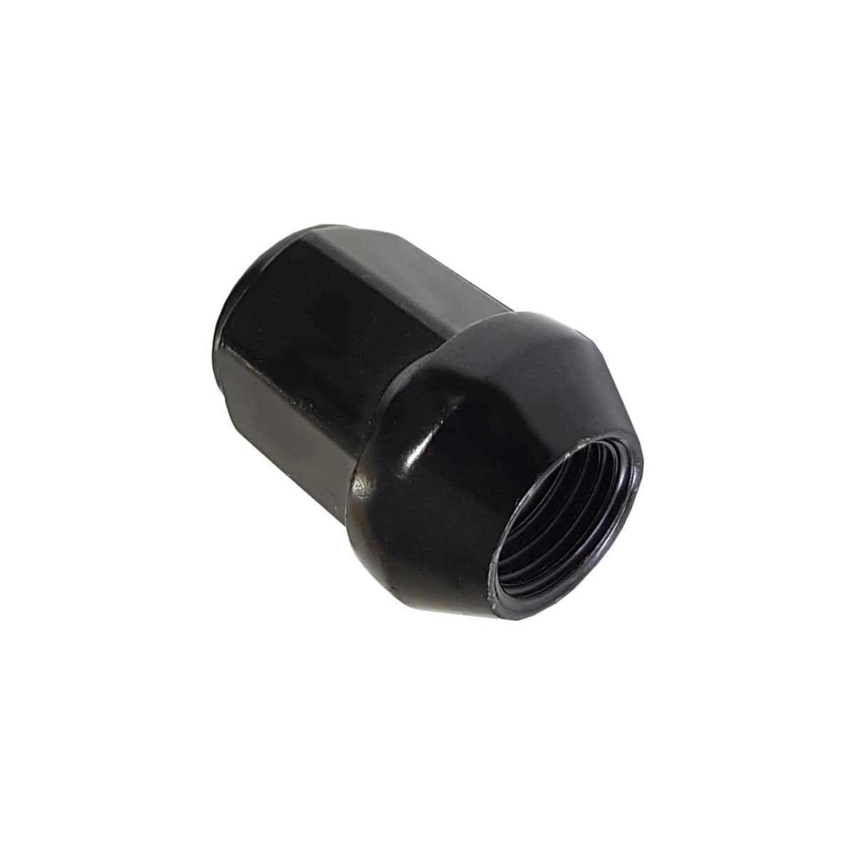 TRACER 1x Wheel Nut M12 x 1.5 60° Taper Collar Closed Black SW 19 mm Compatible with Smart Forfour