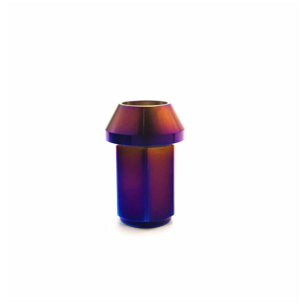 Wheel Accessories Parts Set of 20 Titanium Lug Nuts M12/14x1.25 RISON titanium Closed End 6AL4V Titanium GR5 Hex Wheel Lug Nut 20pcs/Set (M12*1.25, Burnt Blue)
