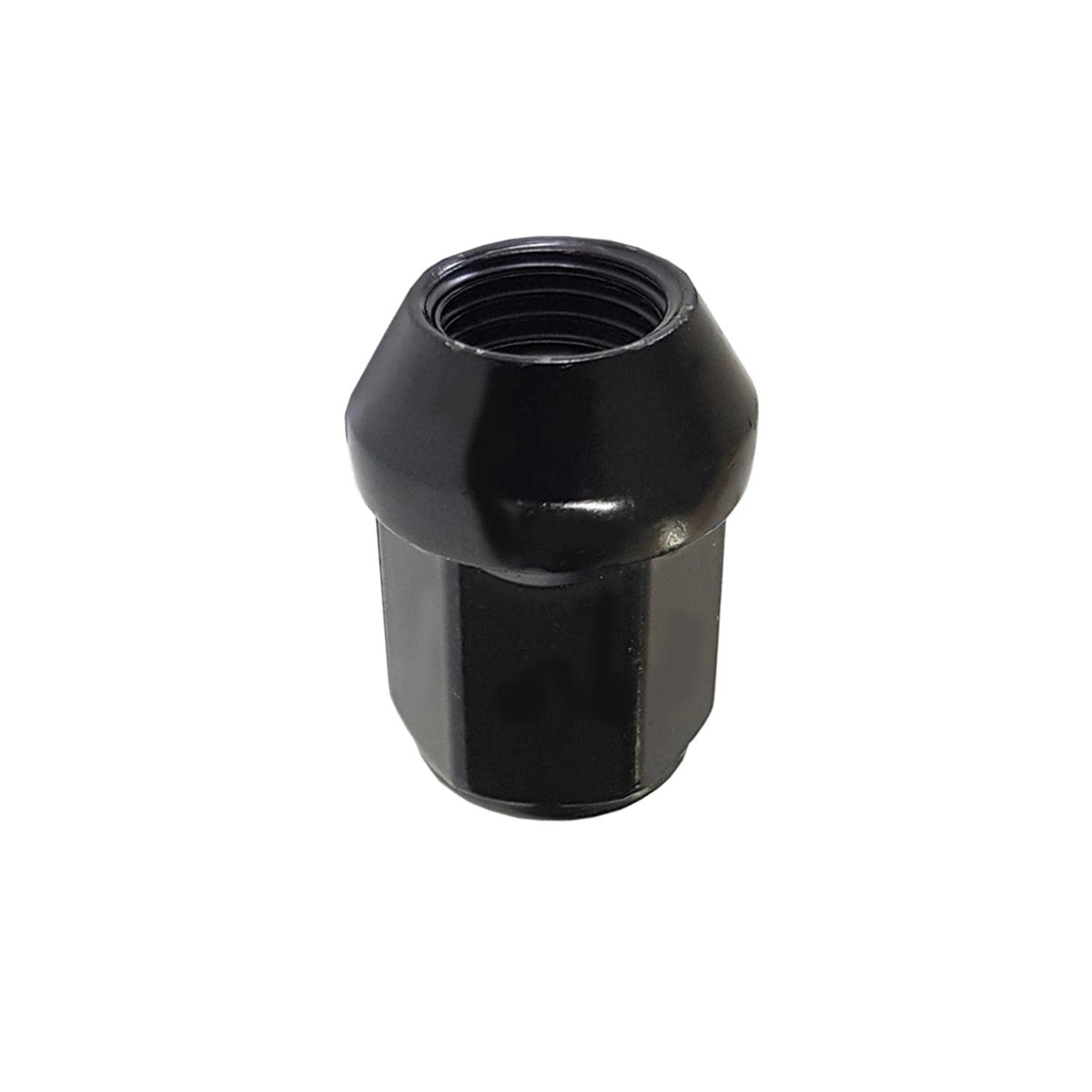 TRACER 1x Wheel Nut M12 x 1.5 60° Taper Collar Closed Black SW 19 mm Compatible with Smart Forfour