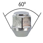 TRACER 20 x Wheel Nuts M12 x 1.25 Taper Collar Closed 60° 25 Spanner Width 19 mm Compatible with Vauxhall, Agila I