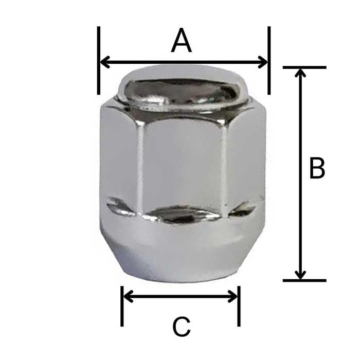 TRACER 10 x Wheel Nuts M12 x 1.5 Taper Collar Closed 60° 25 mm Spanner Width 19 mm Compatible with Vauxhall Ampera Astra Sports Tourer Astra VI Astra