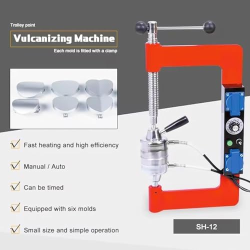 Tire Vulcanizing Repair Kit with Adjustable 150-180°c Temperature