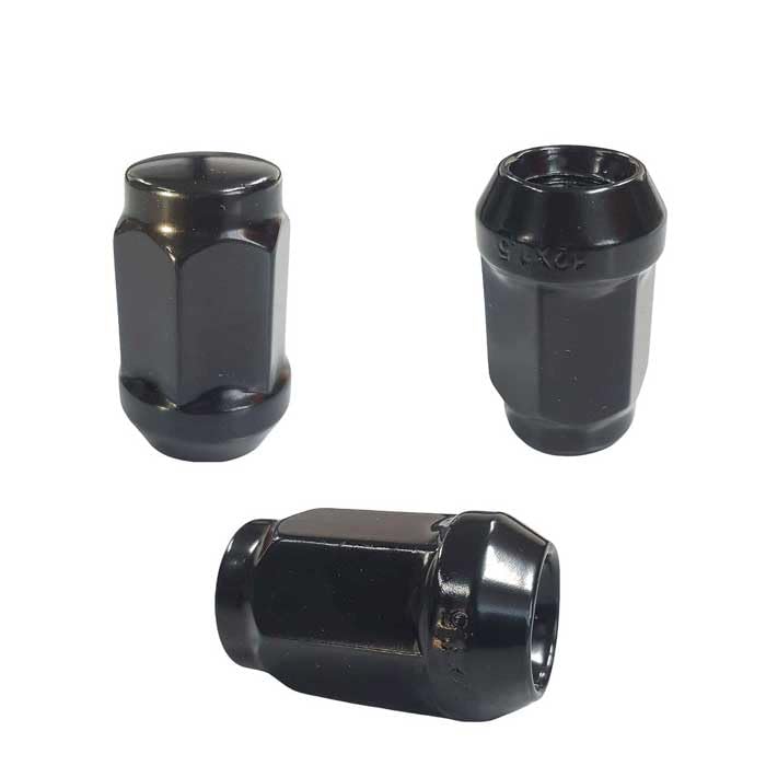 TRACER 10 x Wheel Nuts M12 x 1.25 Taper Collar Closed 60° 34 mm Spanner Width 19 mm Compatible with Suzuki Aerio RH42 Aerio AWD RH42 Baleno I SY41 Bal
