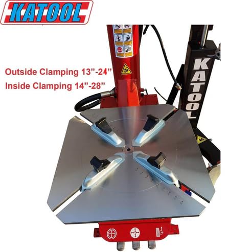 Wheel Clamp Tire Changer Machine 2.0 HP Motor 110 V Single Phase Professional Garage Equipment Auto Shop Vehicle Wheel Service Tool