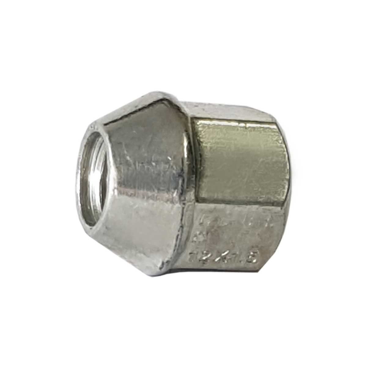 1 x Wheel Nut M12 x 1.5 60° Taper Seat Open with Collar SW 21 mm Compatible with Mazda Mitsubishi Nissan Opel Peugeot Smart Toyota Volvo