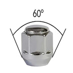 TRACER 10 x Wheel Nuts M12 x 1.5 Taper Collar Closed 60° 25 mm Spanner Width 19 mm Compatible with Vauxhall Ampera Astra Sports Tourer Astra VI Astra