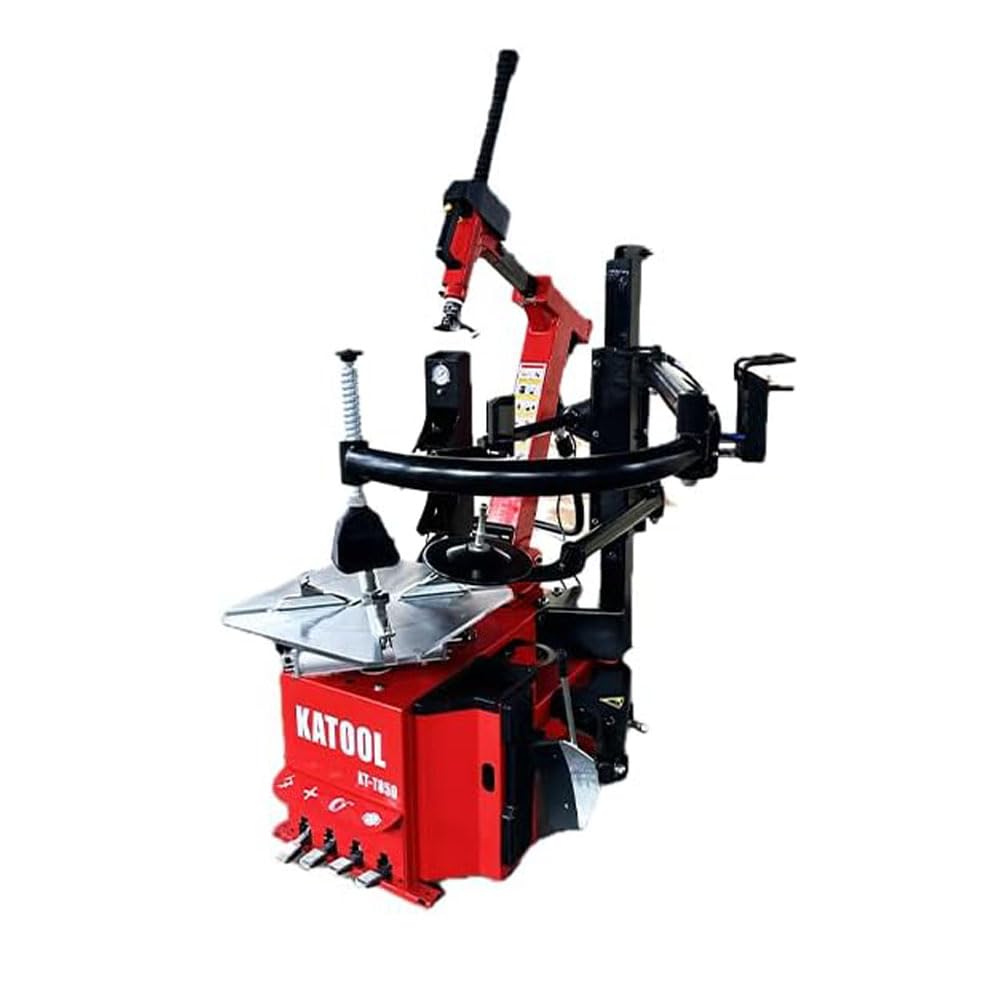 KATOOL KT-T850 Tilt Back Tire Changer Machine with 2.0HP Bead Blaster Motor Heavy Duty Assist Arm 28 Inch Bigger Disk Garage Shop Equipment