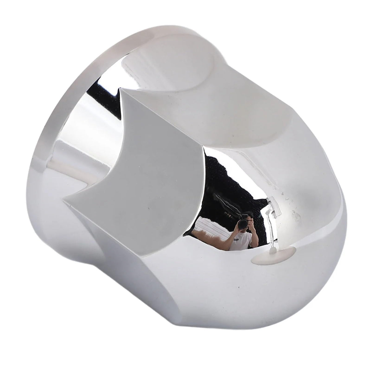 Lug Nut Covers 33mm - Chrome Secure Flanged Caps, Set 40, Compatible with Trucks, Trailers, and Various Vehicles