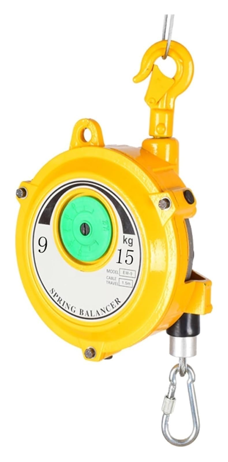 Spring Balancer Tool Balancer with Hook and Wire Rope,for Assembly Line,Workshop and Automotive installations(9-15kg