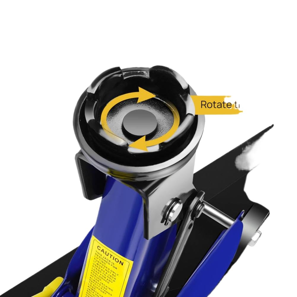 2 Ton Hydraulic Trolley Jack Steel Lifting Tool With 135 To 320 Mm Lift Range 360 Degree Swivel Wheels Flat Base Design Compatible With Automotive And Motorcycle Repair Work(Hydraulic Floor Jack)