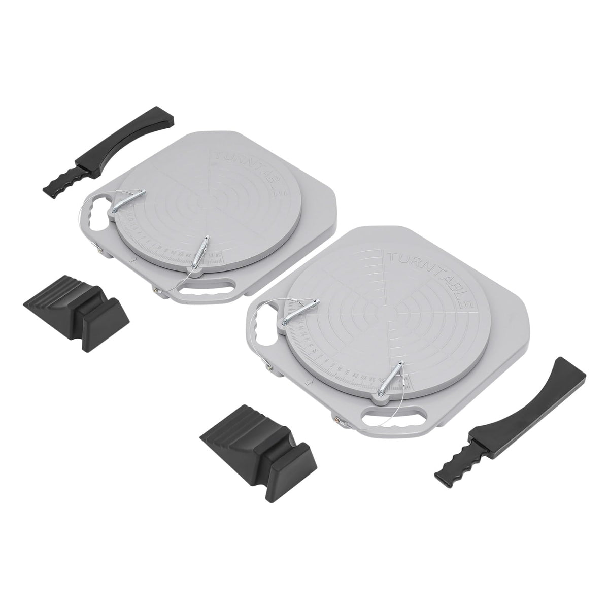 1 Pair Wheel Alignment Turn Plates, 5 Ton Heavy Duty 360° Rotating Turn Plate Table, Alloy Turntable Wheel Alignment Tool for Car Truck & SUV Front End Repair