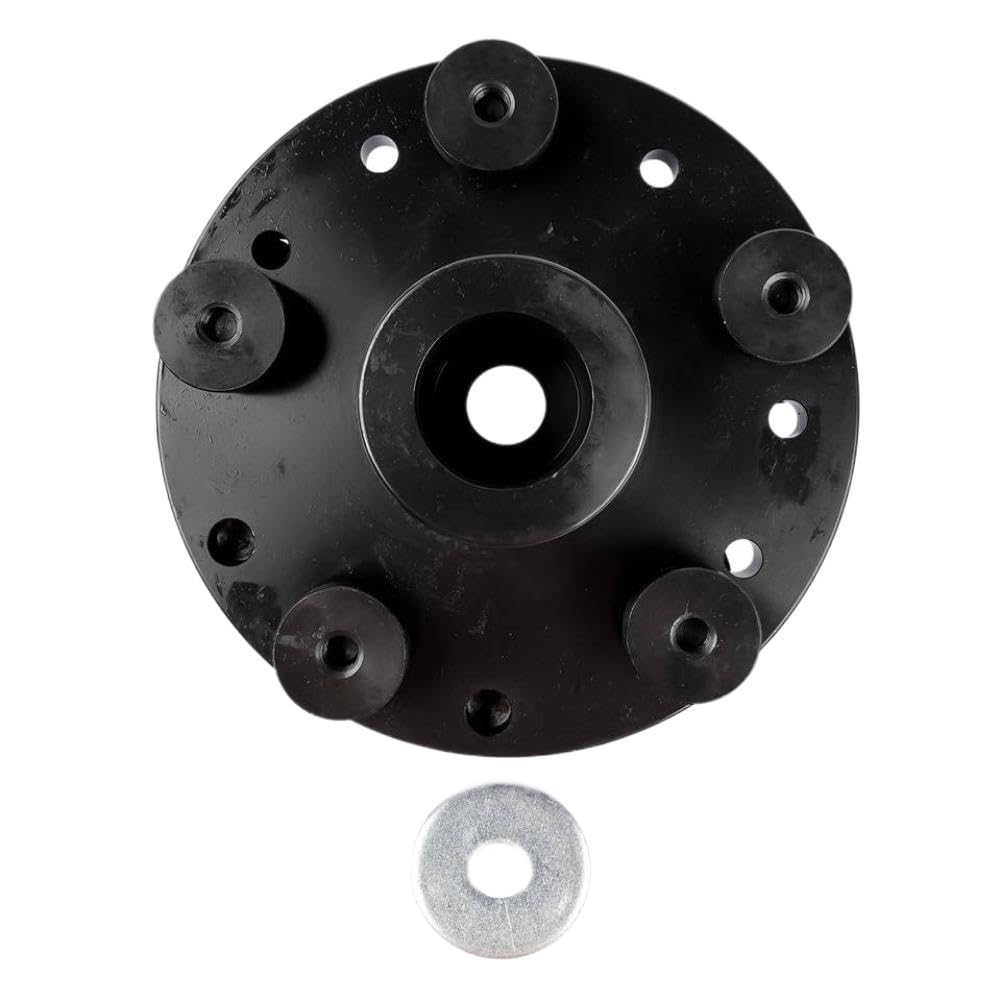 Tire Adapter Wheel Balancer Finger Plate 5 Lugs Universal for 40mm Shaft Black Compatible with AP02