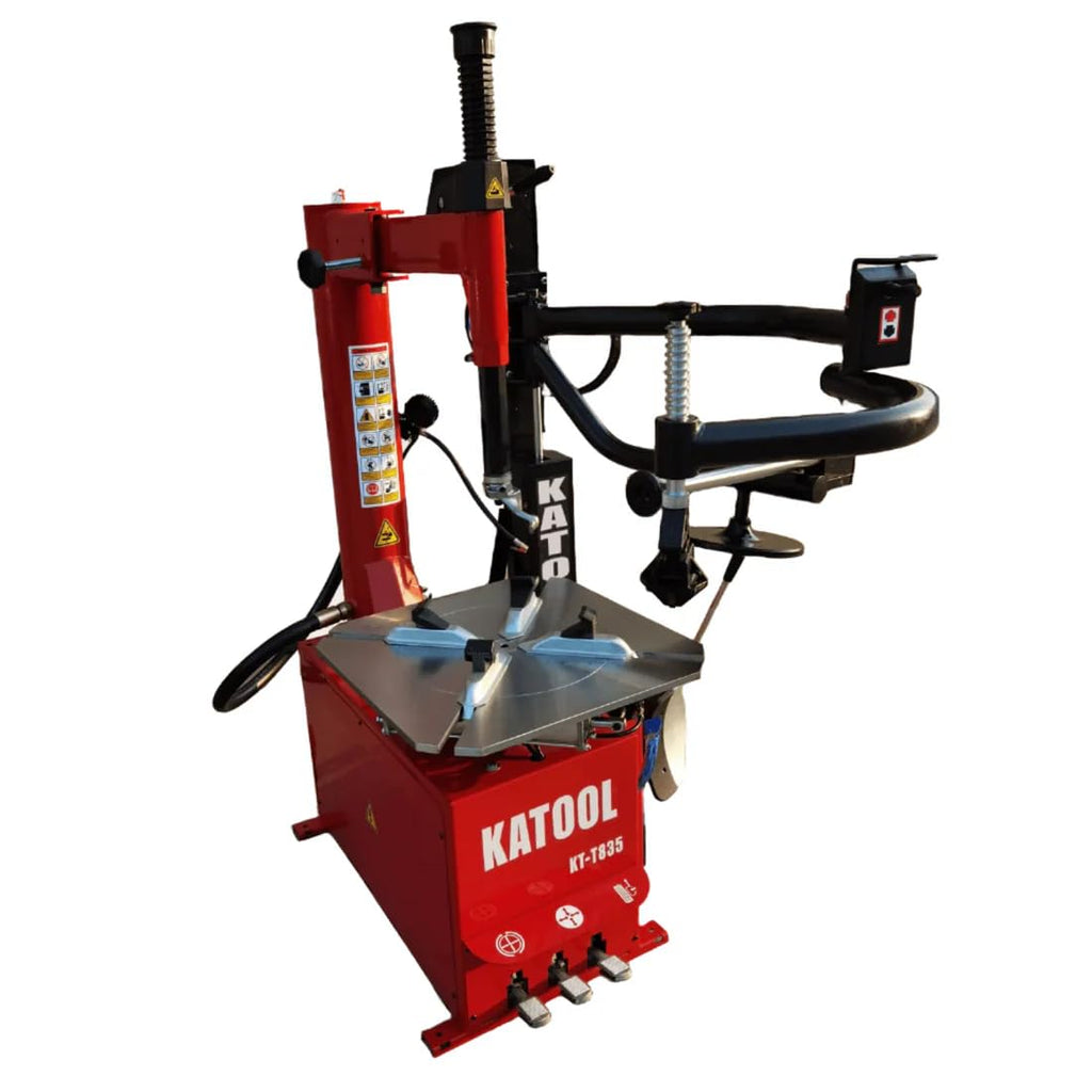 Wheel Clamp Tire Changer Machine 2.0 HP Motor 110 V Single Phase Professional Garage Equipment Auto Shop Vehicle Wheel Service Tool