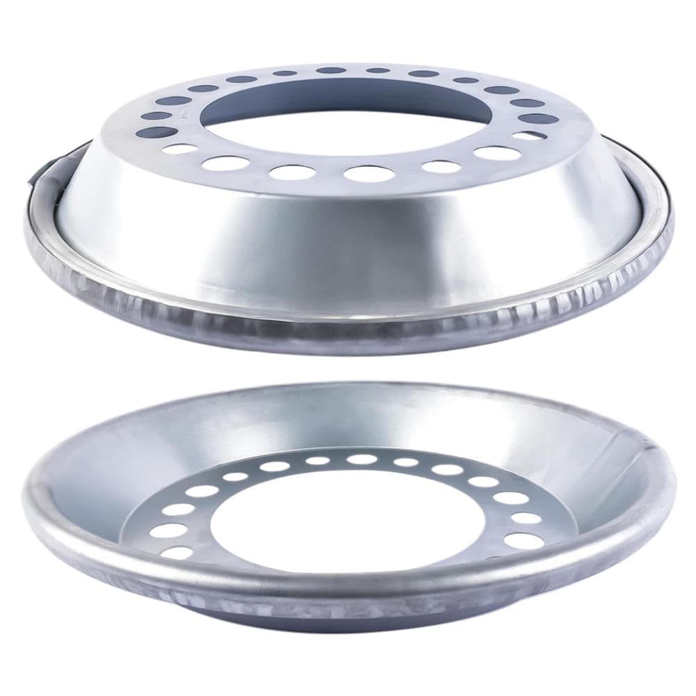 Set of 2 Auto Wheel Balancer Compatible with 22.5-24.5 Inch Steer Wheels Silver