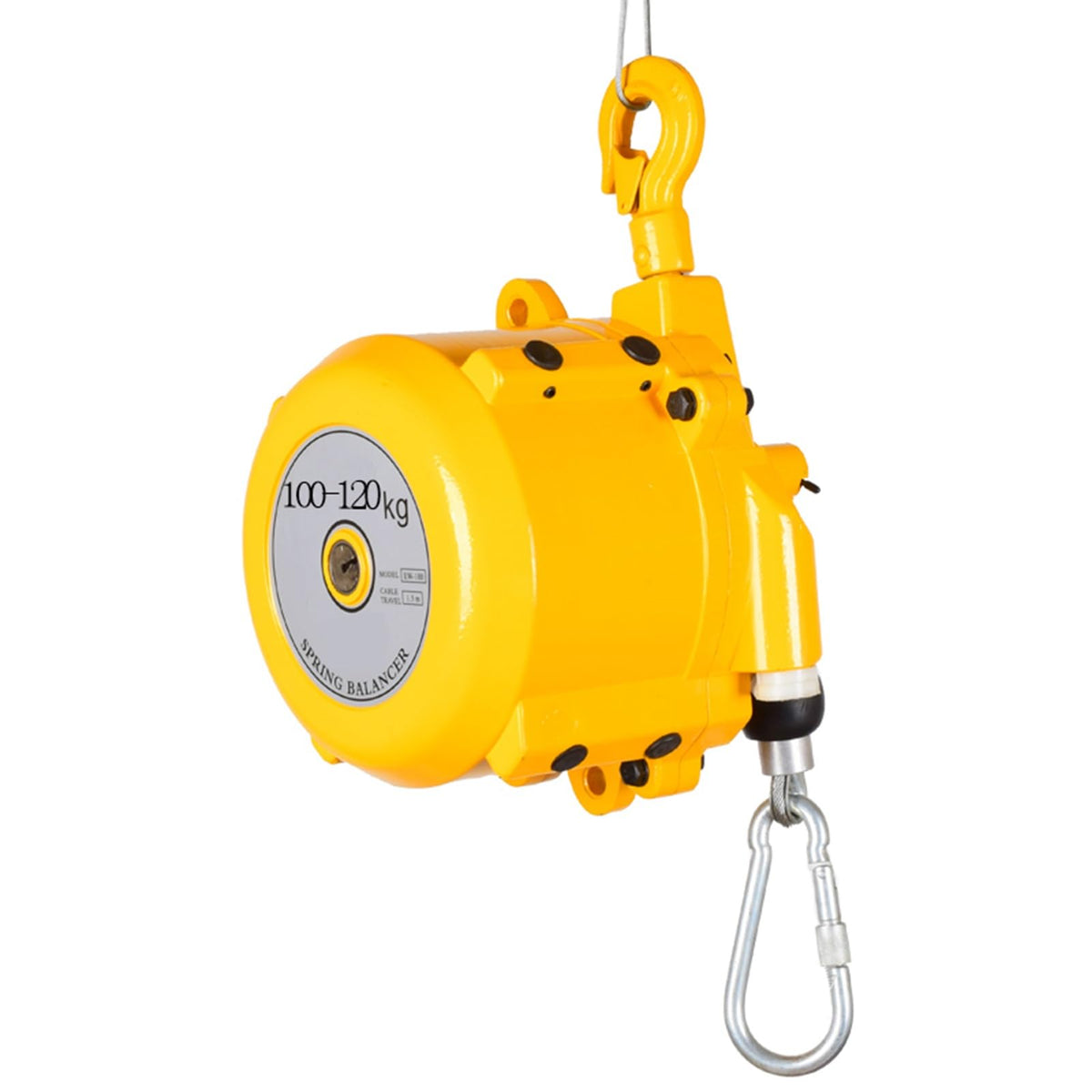 Retractable Spring Balancer Tool with Hook & Wire Rope - 5-9kg Capacity, Ideal for Workshop & Automotive Equipment Suspension Support