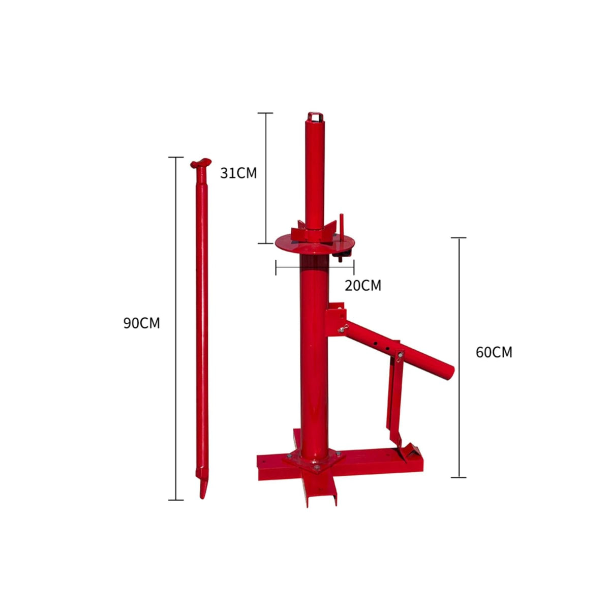 Tire Changing Equipment Manual Tire Changer Hand Tool Steel Mount Compact Workbench Bead Breaker with Down Suitable for Professional Technicians car