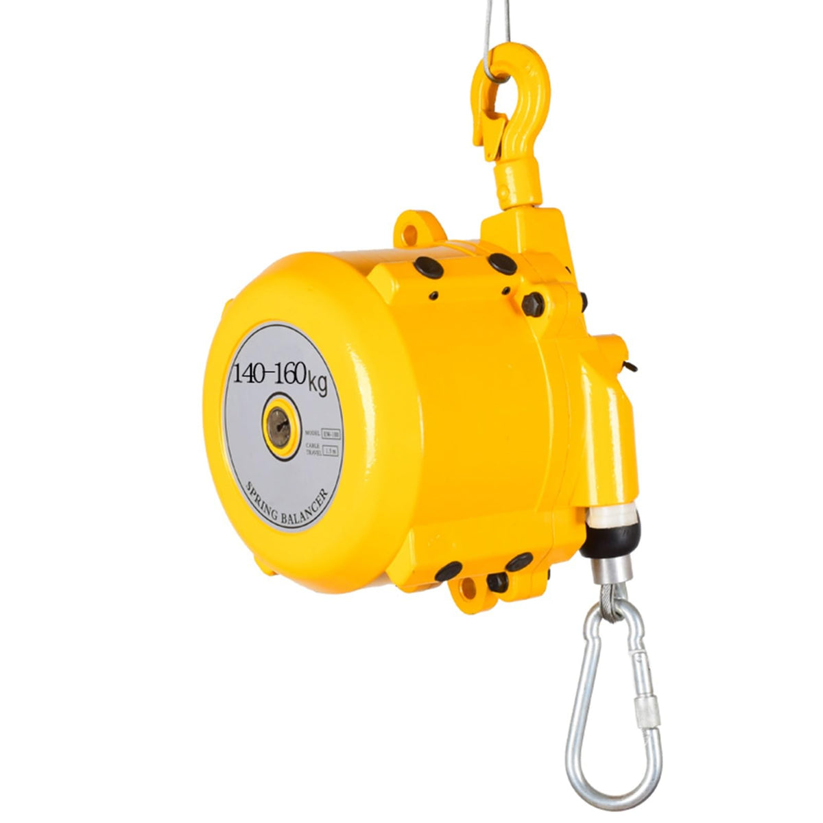 Retractable Spring Balancer Tool with Hook & Wire Rope - 5-9kg Capacity, Ideal for Workshop & Automotive Equipment Suspension Support