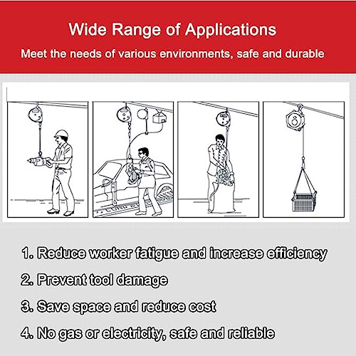 1pc Retractable Spring Balancer Tool with Wire Rope & Hook - Ideal for Workshop, Automotive, Assembly Line - 3-5kg Load Capacity, Lightweight, Professional Tool for Efficiency