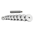 10pcs Axle Bushing Bearing Race Seal Install Driver Set Wheel Bearings 9 Discs & Drive Aluminium Auto Car Tool
