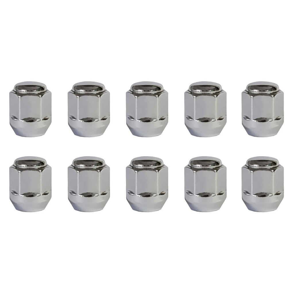 TRACER 10 x Wheel Nuts M12 x 1.5 Taper Collar Closed 60° 25 mm Spanner Width 19 mm Compatible with Vauxhall Ampera Astra Sports Tourer Astra VI Astra