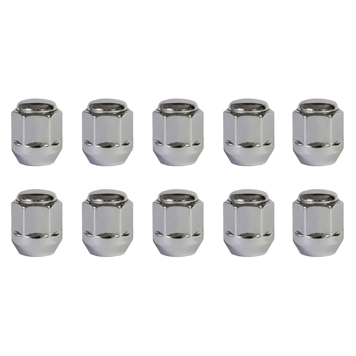 TRACER 10x Wheel Nuts M12 x 1.5 Taper Collar Closed 60° 25 mm Spanner Width 19 mm Compatible with Hyundai Accent I Accent II