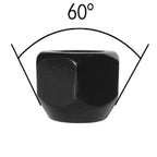 10x Open Wheel Nuts M12 x 1.5 Taper Collar without Collar 60° SW 19 mm Compatible with Ford B-Max Capri C-Max Consul Cougar Ecosport Escort Fiesta Focus