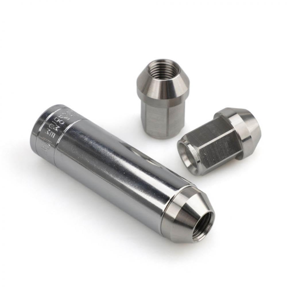 JDMAccessories Wheel Caps 20PCS Modified Car Nuts Stainless Steel 35MM Length Compatible with M12 1.5 M12 1.25 M14 1.5 Exterior
