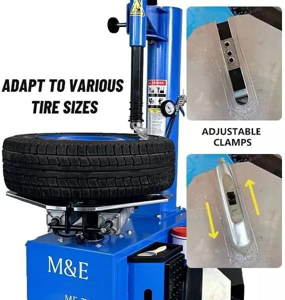 ME-T500 2.0HP Tire Changer Machine with 24”Turn Table and ME-B600 Wheel Balancer Machine Tire Repair Wheel Changers Combo Garage Equipment