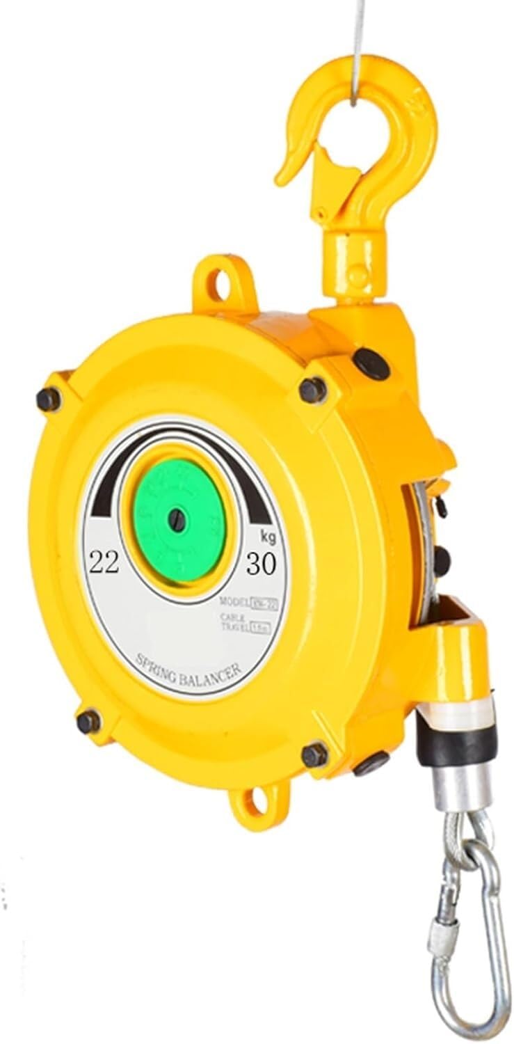 Spring Balancer Tool Balancer with Wire Rope and Hook for Workshop and Automotive Equipment (Size : 22-30kg)