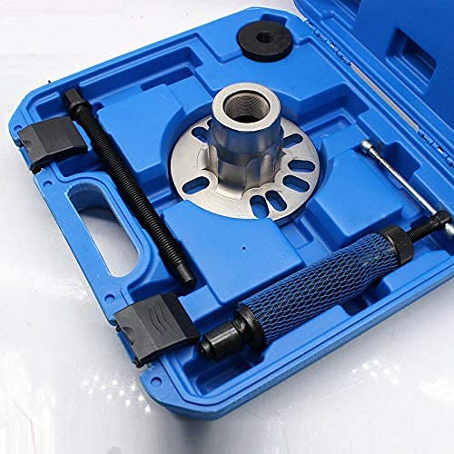 10T Hydraulic Wheel Bearing Puller Tool Set, Hydraulic Drive Shaft Extractor Tool, Hub Pullers Wheel Bearing Removal Kit, for 4-Hole or 5-Hole Wheels, 96-125mm (Blue)