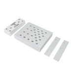 Universal Drill Press Support Plate Set, 30 Ton Heavy Duty Bearing Bushing Removal Installation Tool, Adjustable Anti - Slip Base with Positioning Plates for Wheel Hub