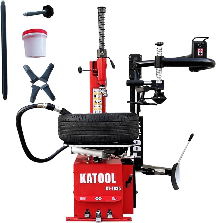 KATOOL Professional 28" Turn Table Tire Changer Machine Combo with Bead Blaster Wheel Balancer Machine Tire Machine Wheel Changers