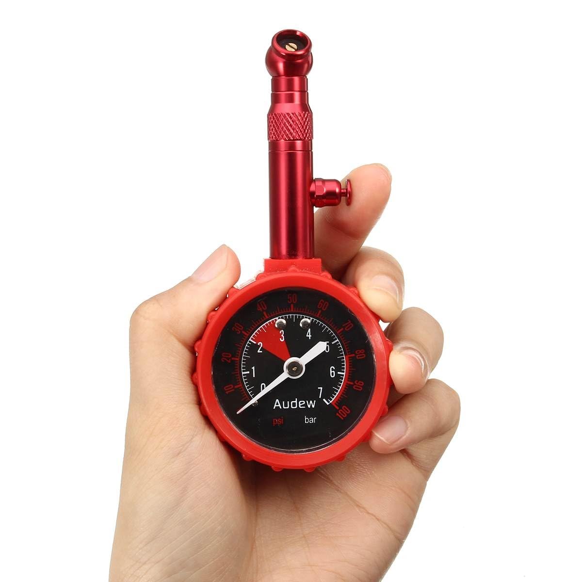 Tire Pressure Gauge 100Psi/7Bar Accurate Air Pressure Tyre Gauge for Car Auto Truck Motorcycle Bicycle