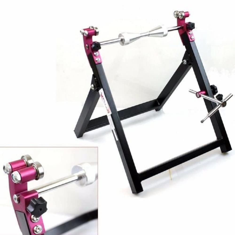 New PORTABLE FORDABLE MOTORCYCLE STAND WHEEL BALANCER TRUING CHECK TRUE BALANCING,Jikkolumlukka