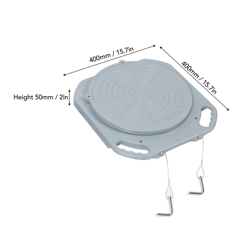 Wheel Alignment Turn Plates, 5 Ton Capacity, 360 Degree Rotation, 2.4in Sliding Distance, Car Truck Wheel Alignment Turntable for Vehicle Van, Wheel Alignment Tool Turntable