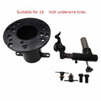 Portable Truck Tire Changer Machine Pneumatic Semi-Truck Tire Changer Air-Powered Wheel Changing Equipment for Tractor & Trailer Wheels Compatible R16 R22.5 Rim with 2 Types Mounting Head