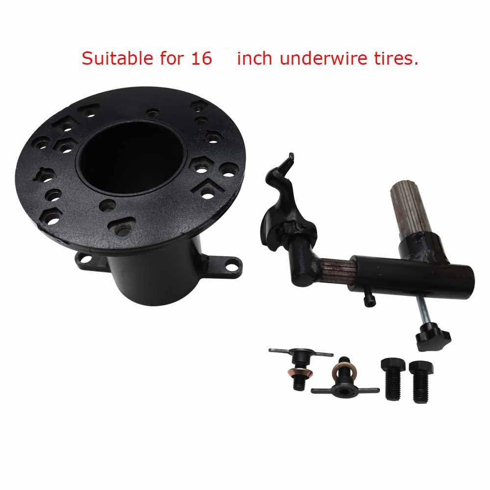 Portable Truck Tire Changer Machine Pneumatic Semi-Truck Tire Changer Air-Powered Wheel Changing Equipment for Tractor & Trailer Wheels Compatible R16 R22.5 Rim with 2 Types Mounting Head