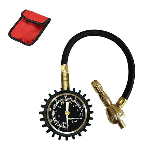 2 in 1 Professional Tire Rapid Deflator Pressure Gauge 75Psi with Special Chuck for 4X4 Large Offroad Tires