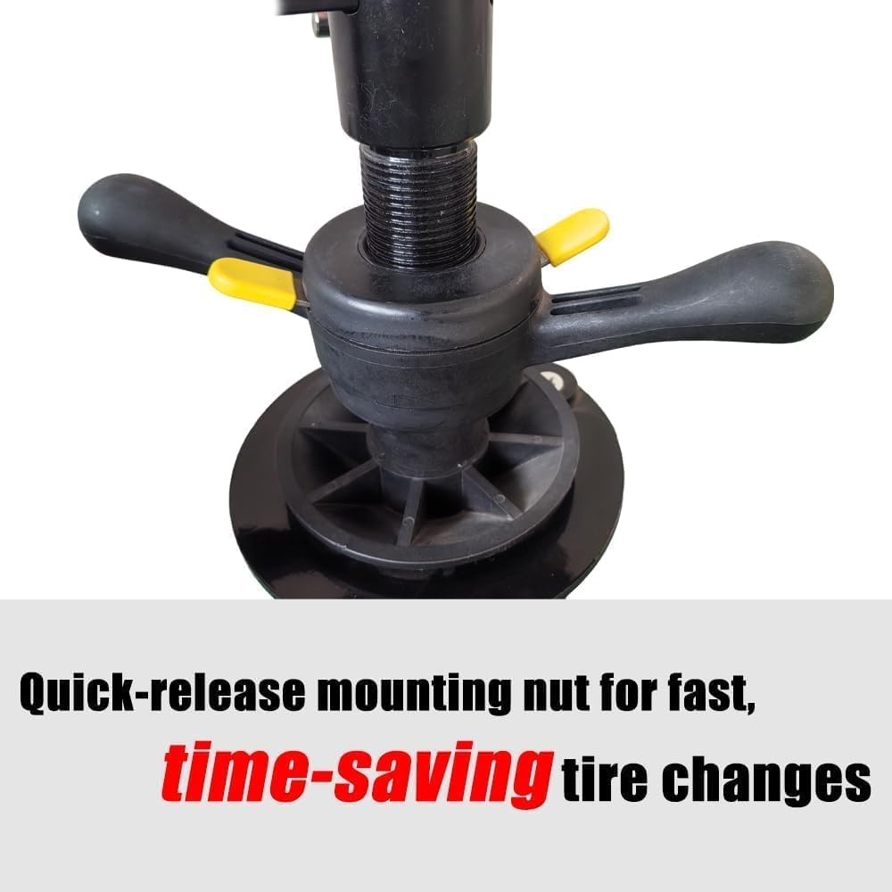 KATOOL Mini Tire Changer Machine Manual Tire Spreader Portable Tire Changer with Stand Adjustable LED Light Tire Spreader for Shop Home Garage