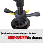 KATOOL Mini Tire Changer Machine Manual Tire Spreader Portable Tire Changer with Stand Adjustable LED Light Tire Spreader for Shop Home Garage