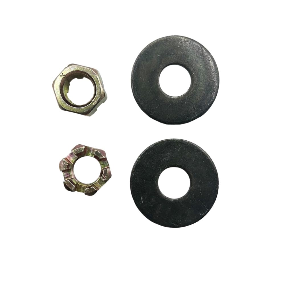 Rear Axle Wheel Hub Nut Set Washers Compatible with Kandi 150cc 200cc 250cc Go Kart Dune Buggy